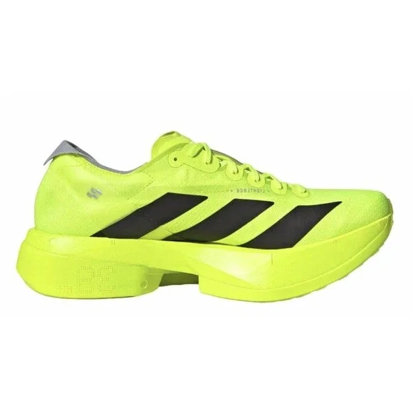New Men’s Adidas Adizero Adios Pro 4 Lucid Lemon Black Size 12 JR6364